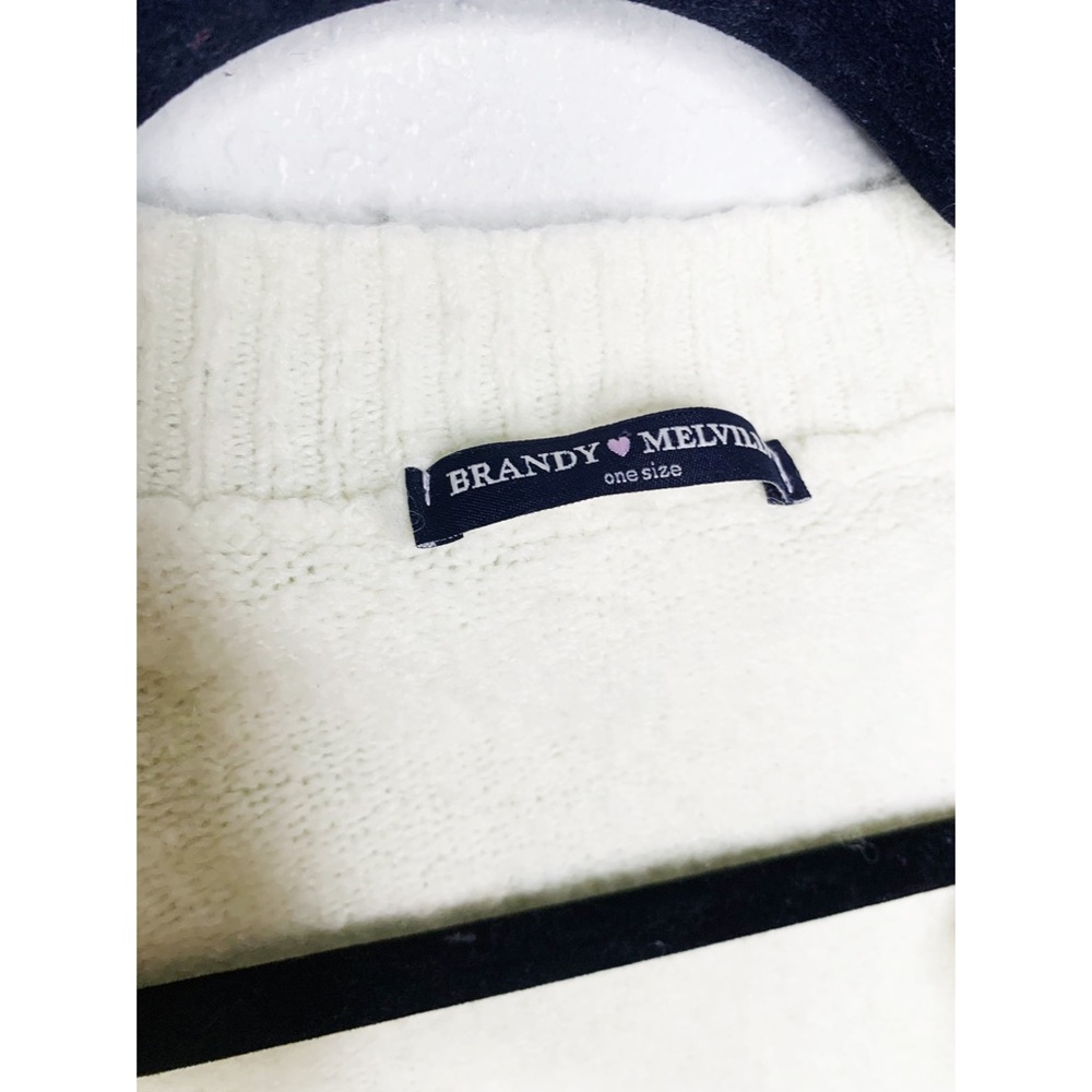 Brandy Melville Ivory Knit Waterfall Cardigan - Picture 7 of 7